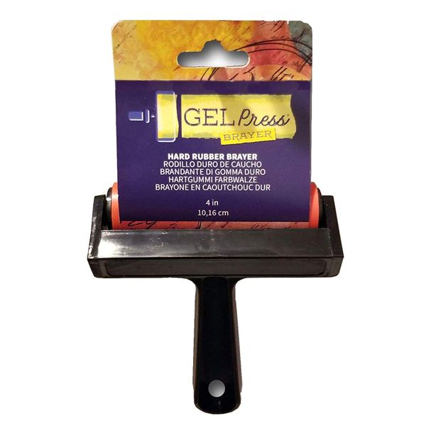 Gel Press 4'' Brayer with Black Handle