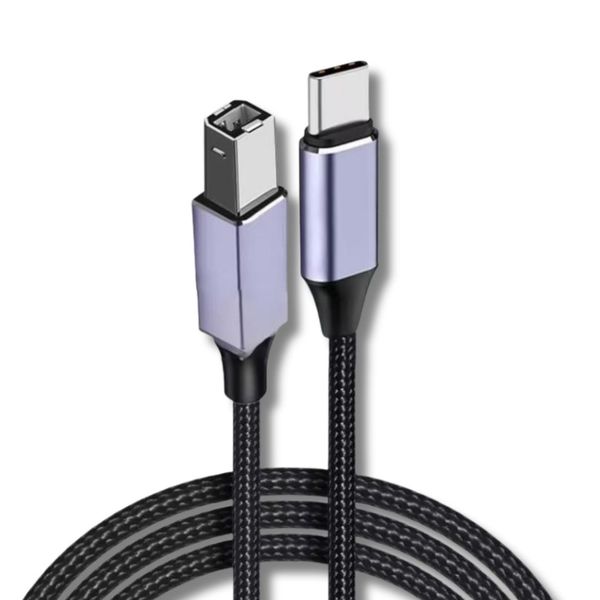 2M USB Type-C to USB B 2.0 Printer Cable - High-Speed Cable