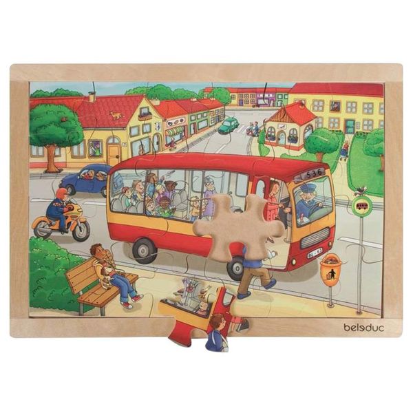 Beleduc Town Frame Puzzle: 24 Pieces