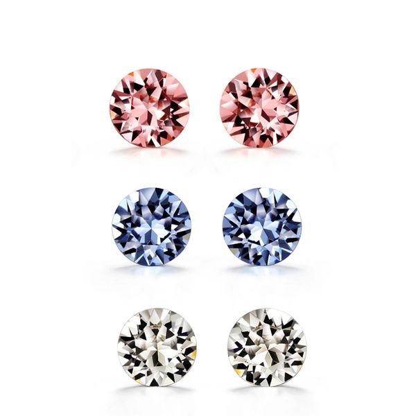 Swarovski Crystal Sparkling Stud Set by Zana Jewels