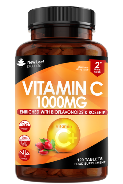 Vitamin C High Strength Tablets , Bioflavonoids &amp; Rosehip - Immune, Energy