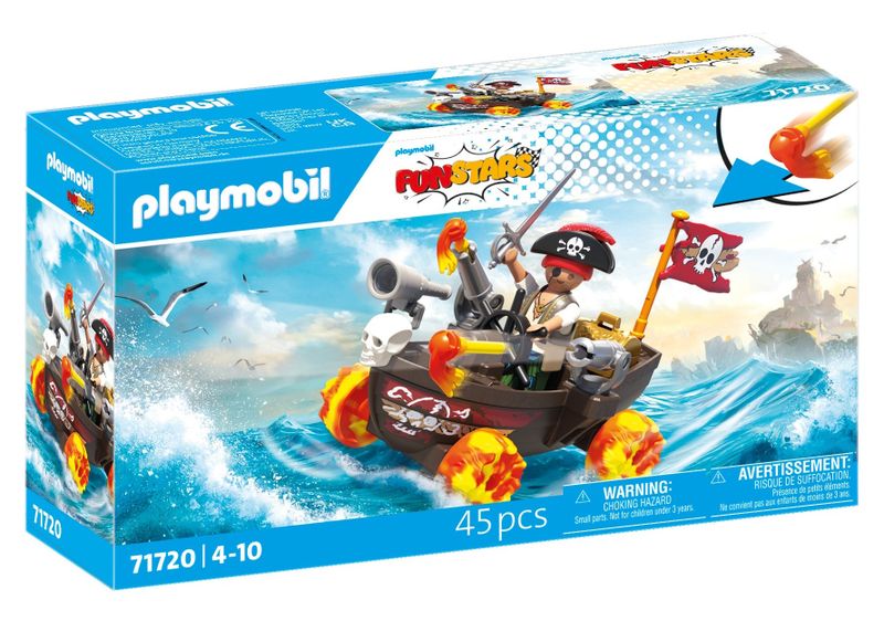 Playmobil Funstars - Racing Pirate Boat (45 Pieces)