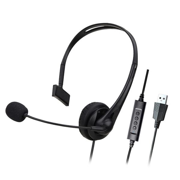 DW Learning Wired Usb Headphone With Microphone For Call Center - SY-490MV