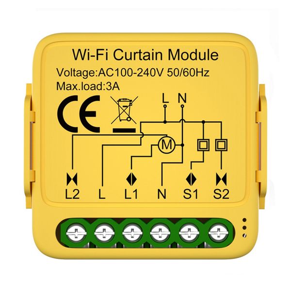 Tuya Wifi Curtain Switch Module Connected Roller Compatible with Universal