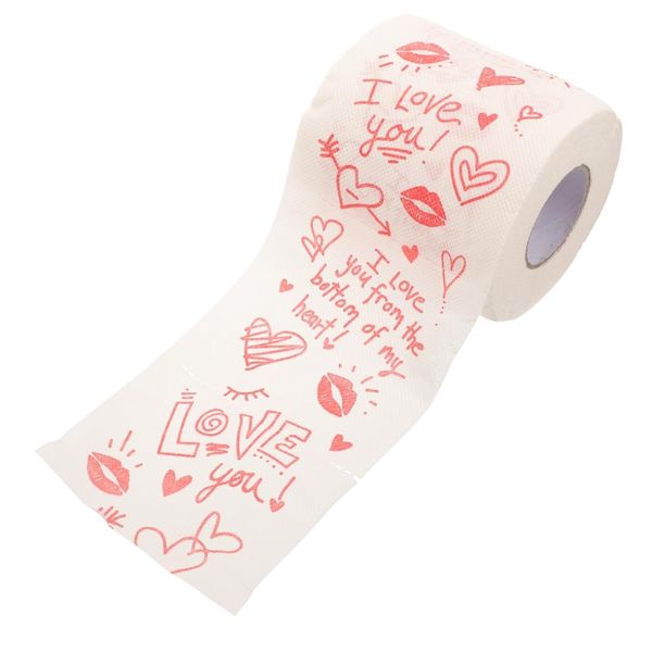 Decor Romantic Novelty Love Valentines Day Tissue Roll Toilet Paper Gift