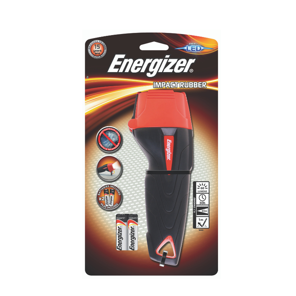 Energizer - Torch Rubber - Ultra Grip - 2AA - Bulk Pack of 2