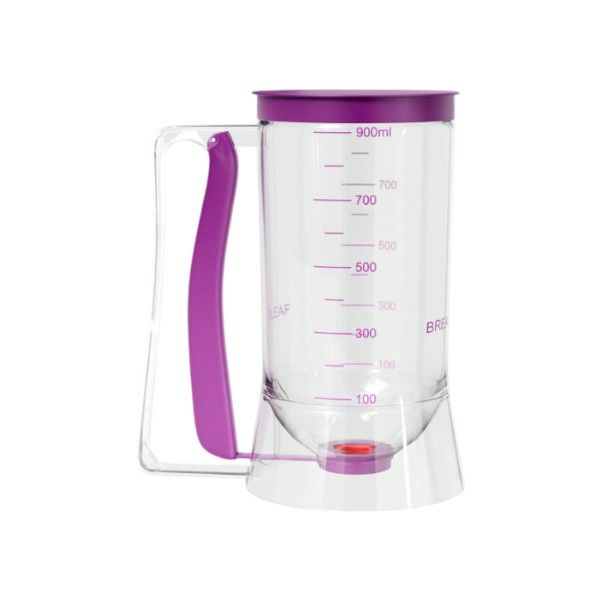 1 Piece - Pancake Batter Dispenser With Measurment Markings - Purple