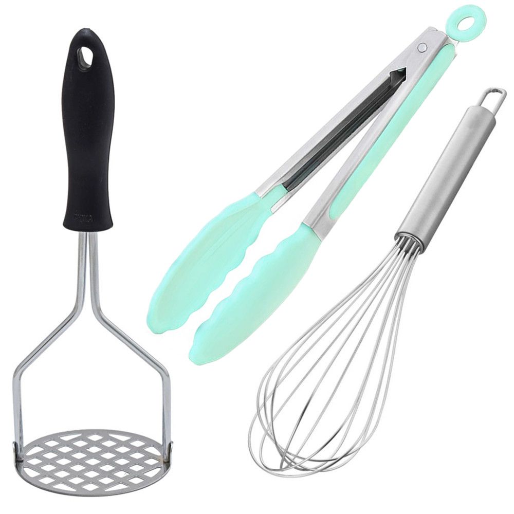 Potato Masher + Whisk + Tongs Kitchen Combo Shop Today. Get it