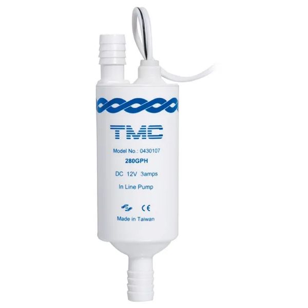 TMC 12V 280 GPH In-Line Pump