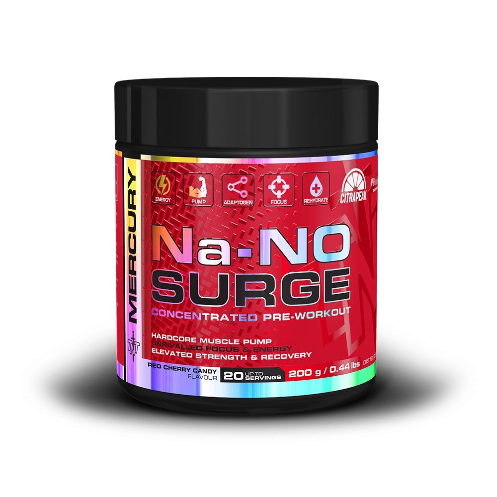 TNT Mercury Na-No Surge - Concentrated Pre-workout - Red Cherry - 200g