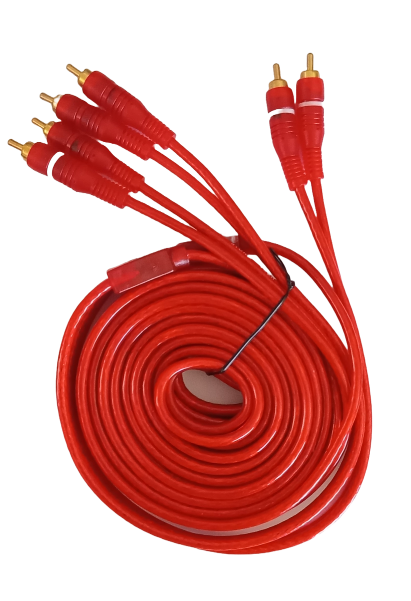 5M High End Rca Cable 2 Male to 4 Male