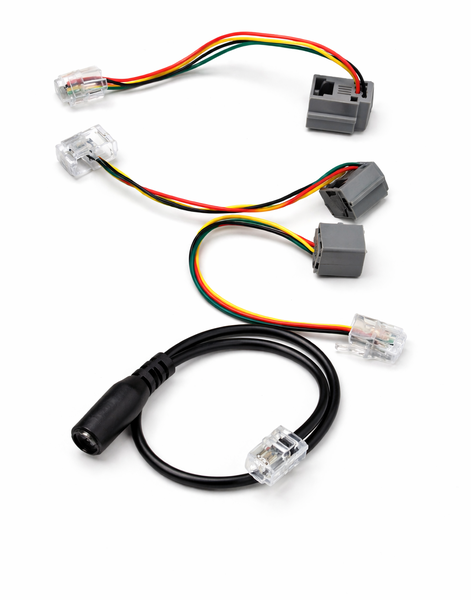 RJ11 Telephone Line Splitter Harness with DC Power Jack - Alarm &amp; Intercom
