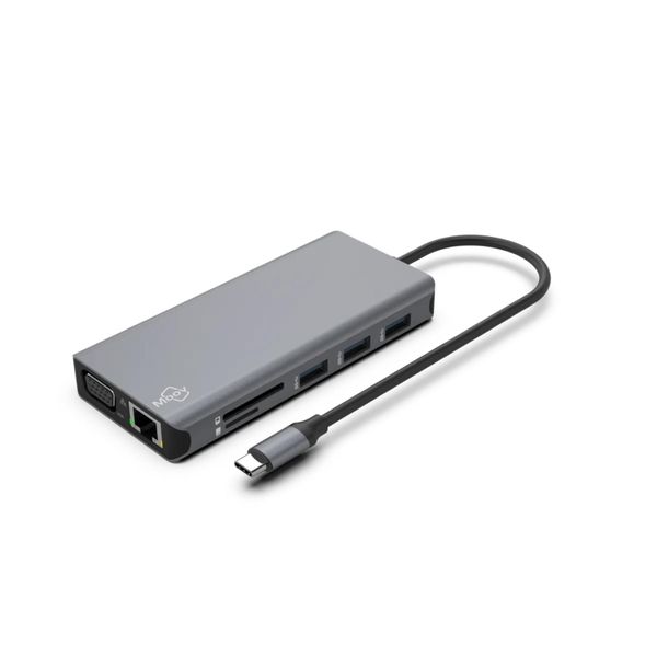 Moov 11-in-1 USB-C Multiport Hub Compatible with MacBook/iPad - Space Grey