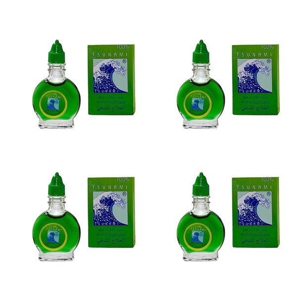 4-Pack Tsunami Ointment 3ml - Multi-Purpose Herbal Balm For Colds &amp; Flu