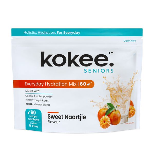 Kokee Seniors Everyday Hydration Mix - Sweet Naartjie - 60 Scoops