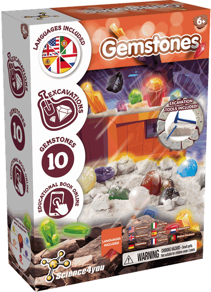 Science4you - Gemstone Dig Kit for Kids - Excavation Kit for Ages 6+