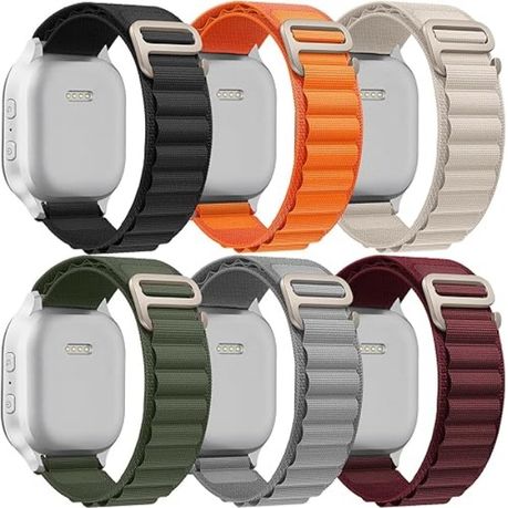 6PCS Mountain ring band is compatible with the Apple Watch Ultra 3 2 1 band Image
