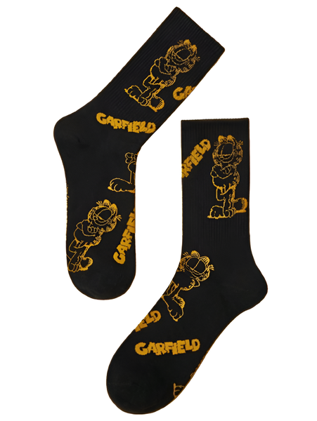 Garfield Fashion Cartoon Socks - Breathable, Sweat-Absorbent