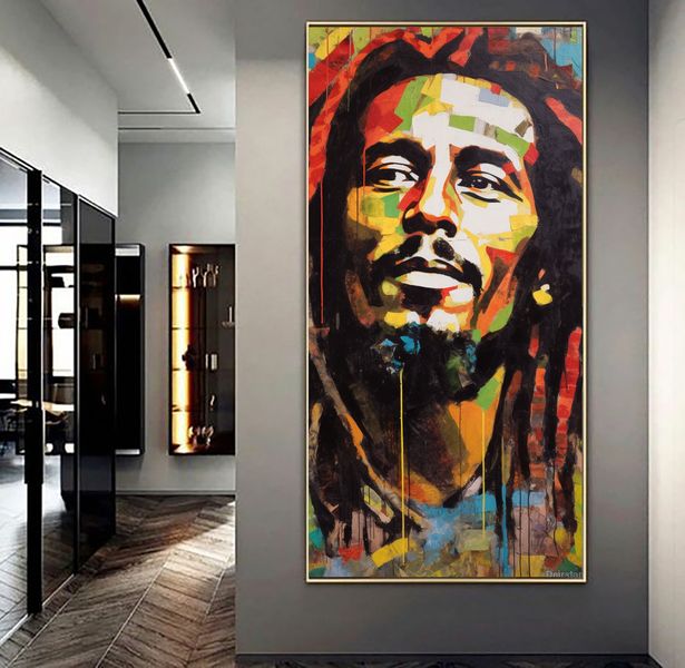 Canvas Wall Decor - Bob Marley Portrait - 0776