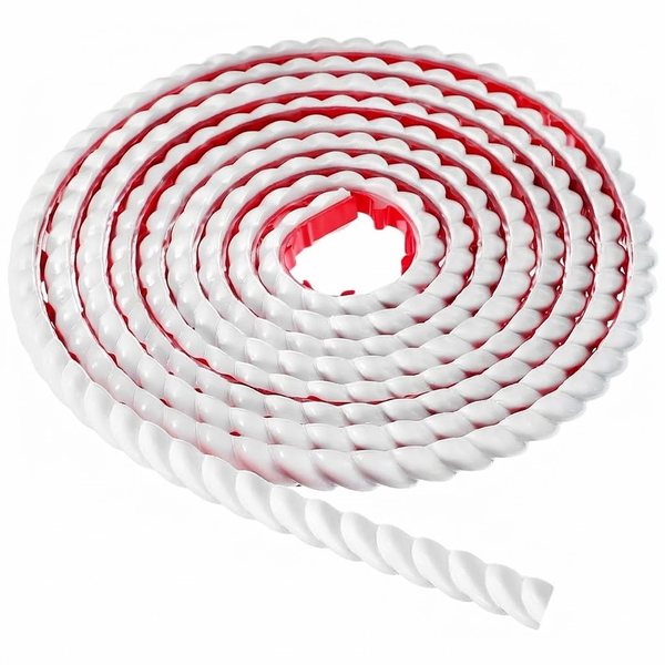 Flexible Self-Adhesive Molding Trim &amp; Caulk Strip - 5m (White)