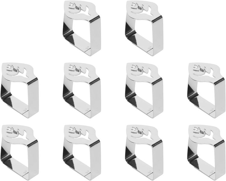 Table Cloth Holder Clips 10 Pack Leaf-Patterned &amp; Reusable