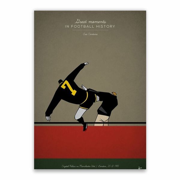 Cantona Kung-Fu Kick Poster - A1