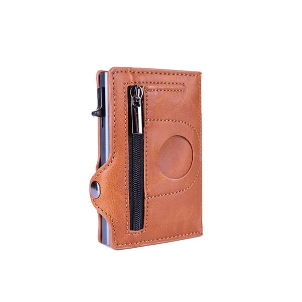 PU Leather Pop Up Credit Card Holder Wallet for AirTag