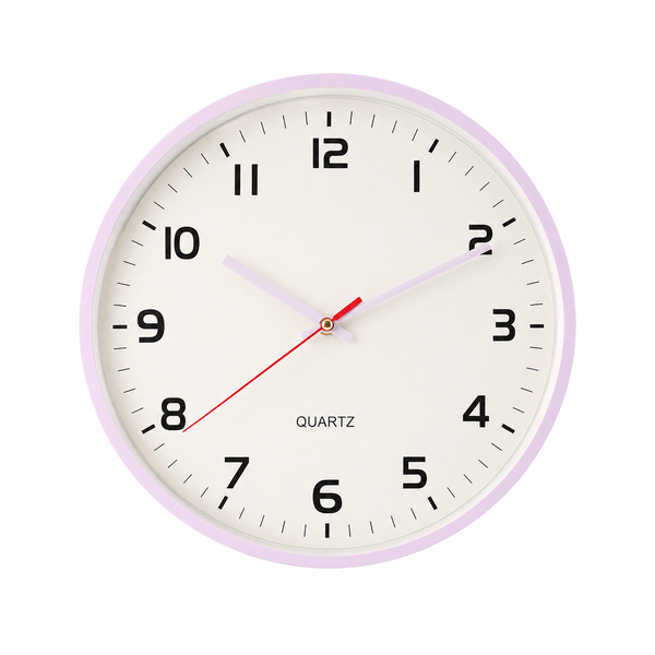 Modern Purple Analogue Wall Clock image