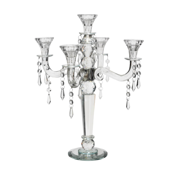 Crystal Candelabra-5 Arm-42cm