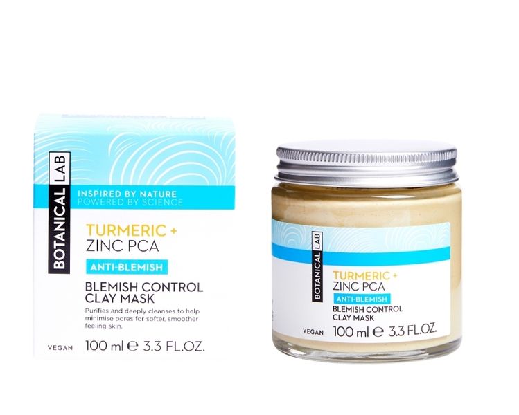 Botanical Lab Turmeric Zinc PCA Anti Blemish Control Clay Mask