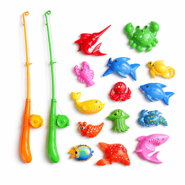 Children's Magnetic Fishing Toy Set For Ages 3+ - Multicolor