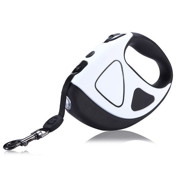 High quality Retractable Dog Leash - Black/White