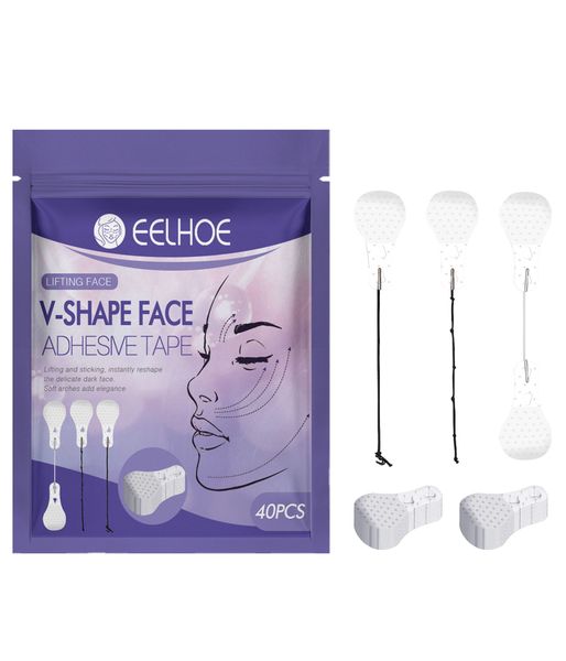 Facial lifting and Wrinkle Removal V-Shaped Shaping Patch -40 Pieces