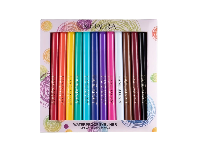 12H Waterproof Gel Eyeliner - Smudge-Proof, Long-Lasting Matte Finish