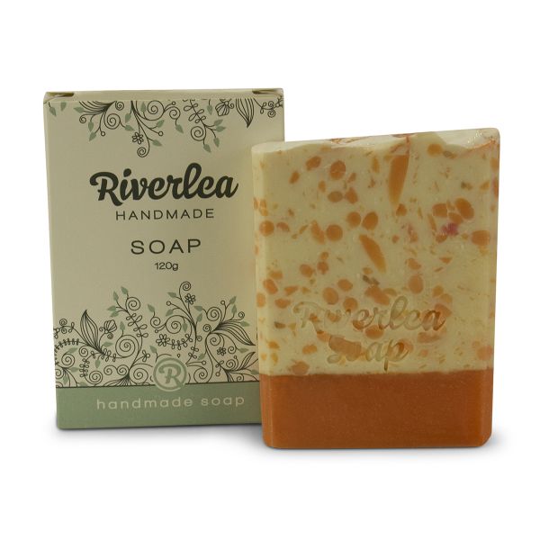 Riverlea - Soap Bar - Zesty Orange Confetti - All-Natural - 120g