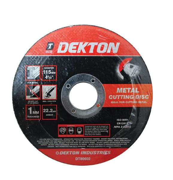 Dekton 115mm Cutting Disc Metal Ultra Thin/Flat