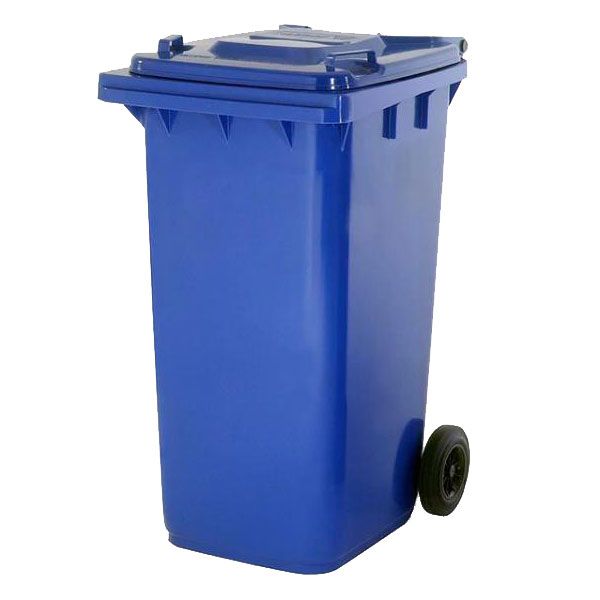 240 Litre SABS Approved Wheelie Plastic Waste Yard Bin - Blue