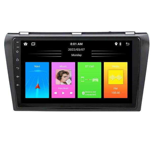 AirNav Android Radio Wireless CarPlay Android Auto Compatible with Mazda 3 2003-2009