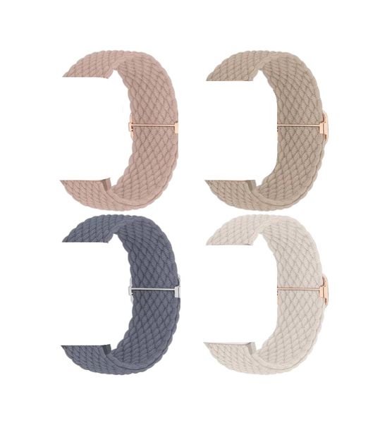 Modern Design Stretchy Loop Braided Watch Straps - Multicolor - 4 Piece