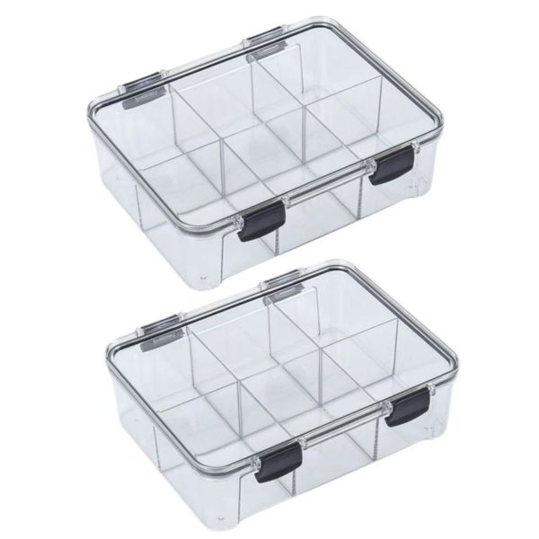 2 Pack Multi-purpose Grid Storage Containers