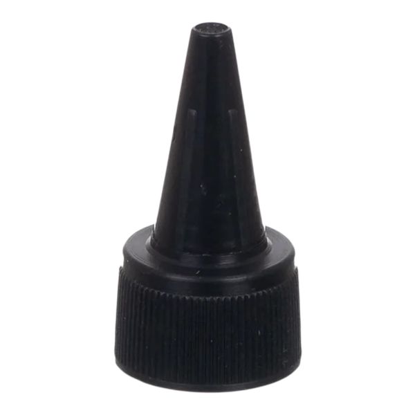 100 x Spout Ribbed Cap (24/410) - Black