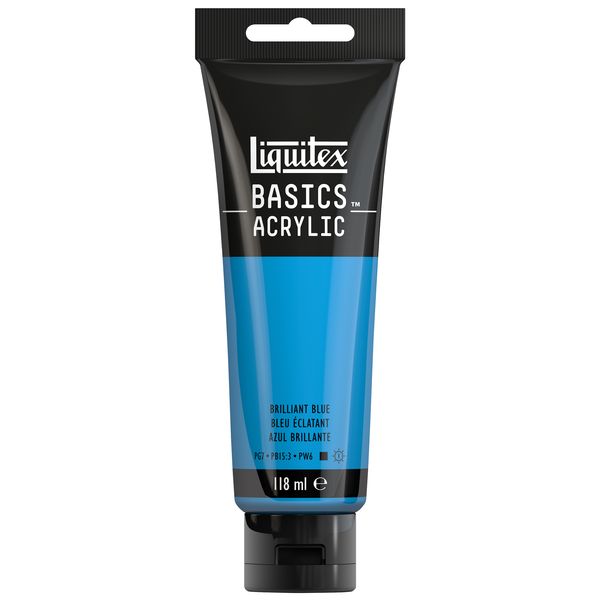 Liquitex Basics Acrylic Colour 118ml Tube - Brilliant Blue