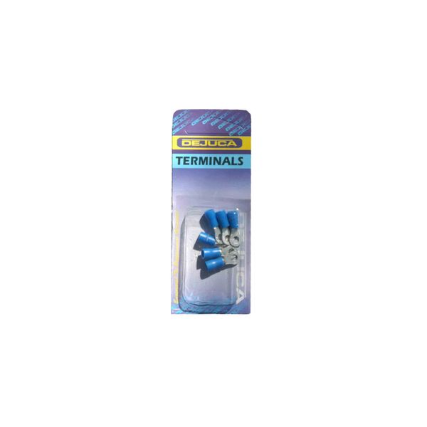 Dejuca - Terminal - Blue - Ring - 4mm - 6/Card