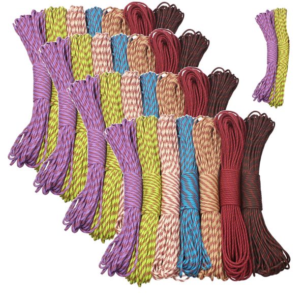 Camping Paracord Rope 30 x 1m Autumn