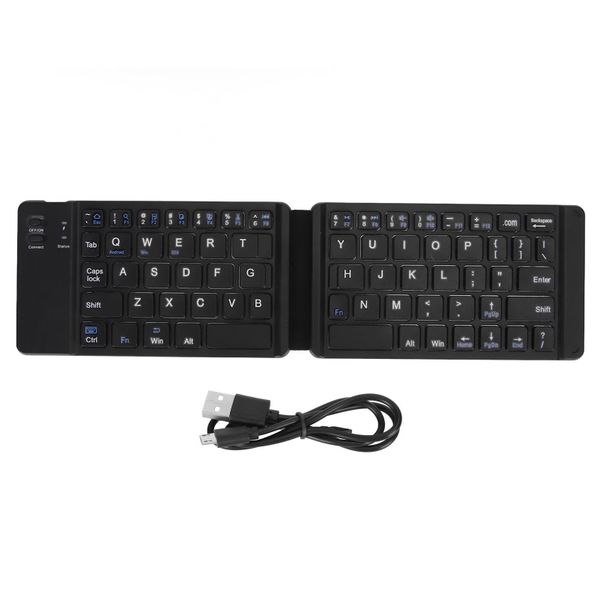Foldable Bluetooth Keyboard Slim, Pocket Size, Black