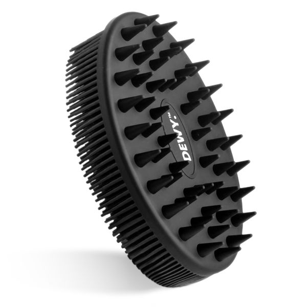 Dewy - Shower &amp; Bath Brush / Body Scrubber / Exfoliator / Massager (Black)