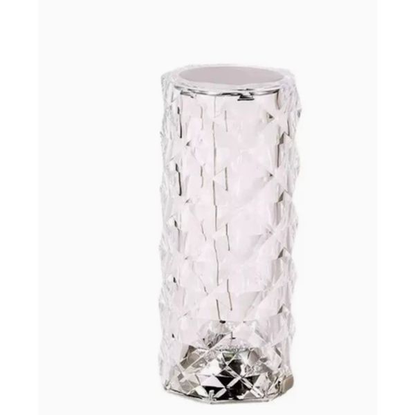 16-Color Crystal Rose Table Lamp with Remote and Touch Control