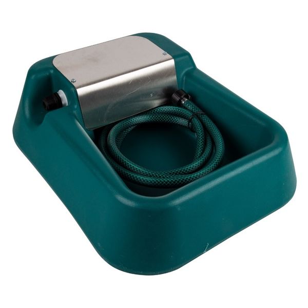 Pet Dog - Water Drinker &amp; Float Valve - Pet Feeding - Plastic - Dark Green