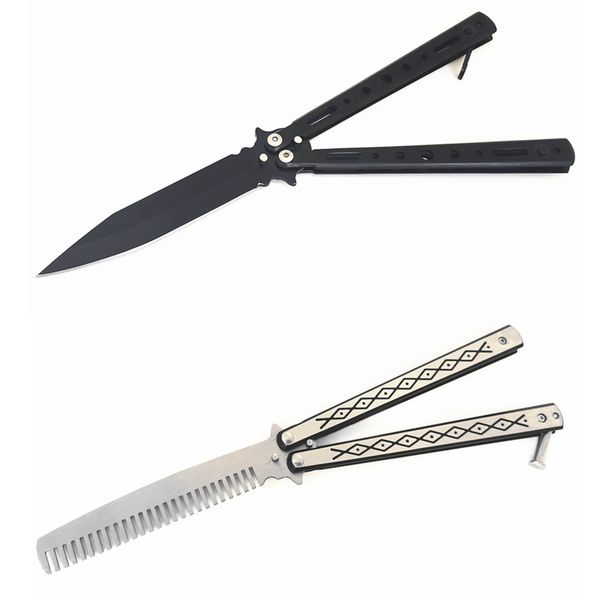 Butterfly Knife Balisong - Trainer Comb + Black