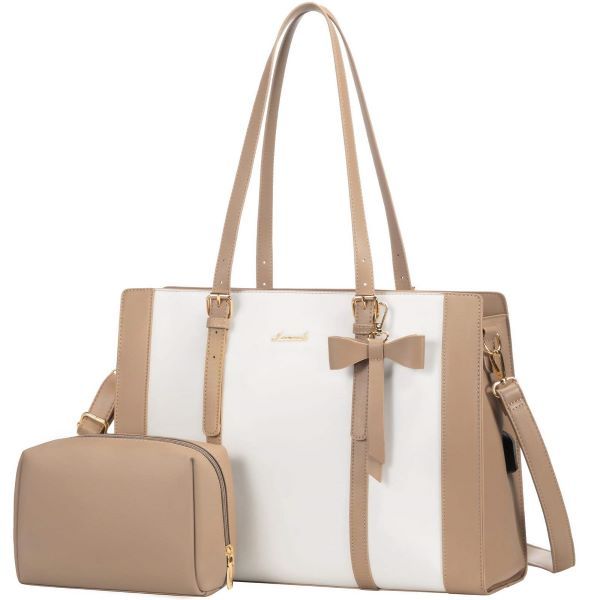 Stylish PU Leather Ladies Tote Bag Set 2 Piece